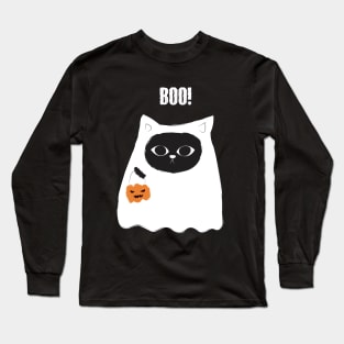 Boo Halloween Long Sleeve T-Shirt